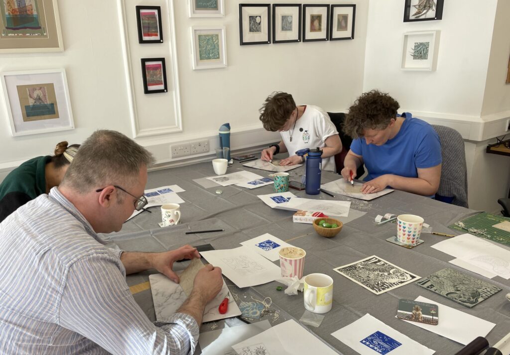 Lino Print Workshop at WBC