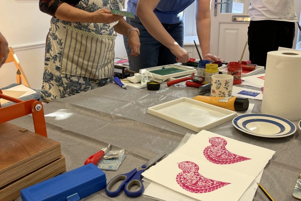Lino Print Workshop by Val Vernon